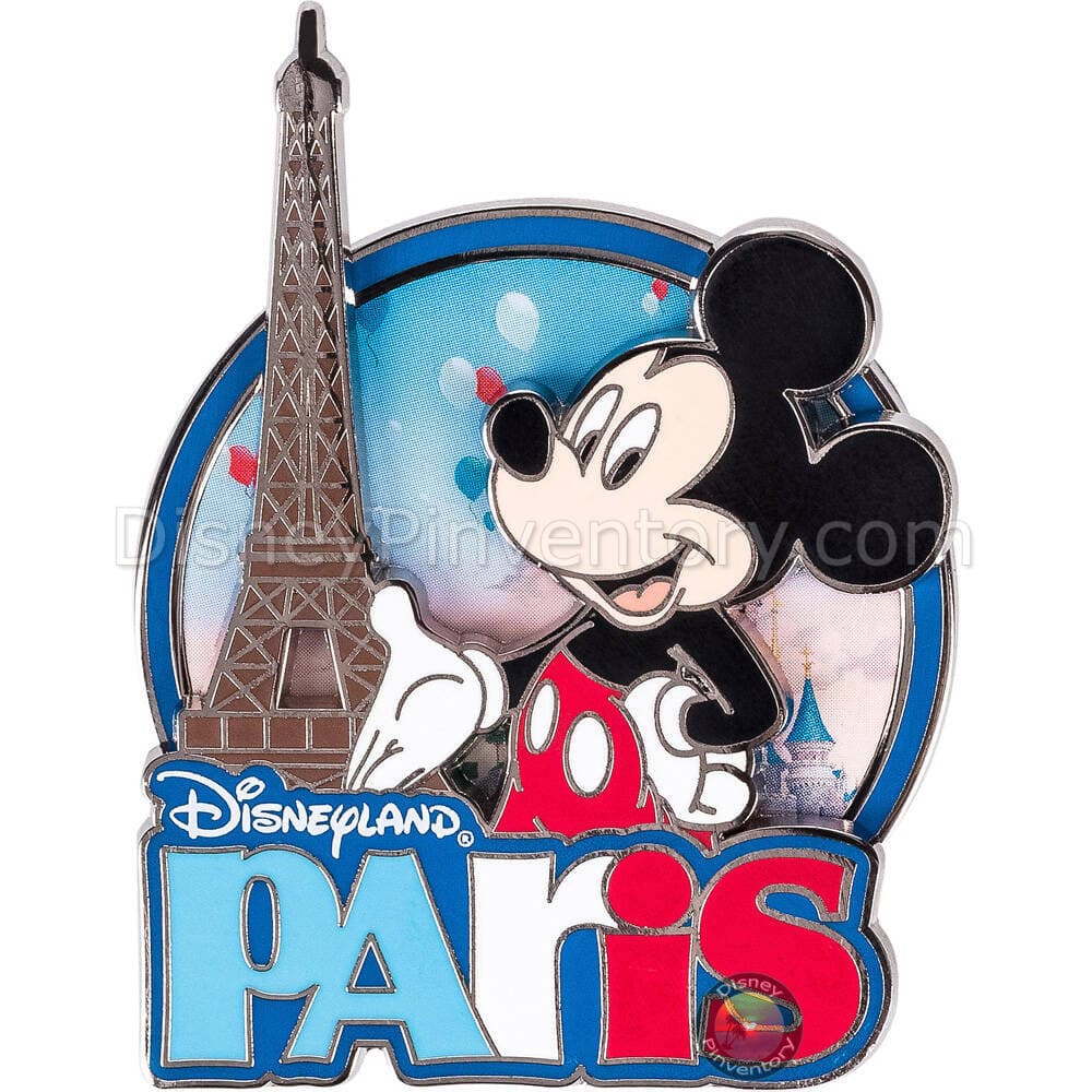 Disneyland Paris Mickey Mouse and Eiffel Tower Pin - Pin 43498