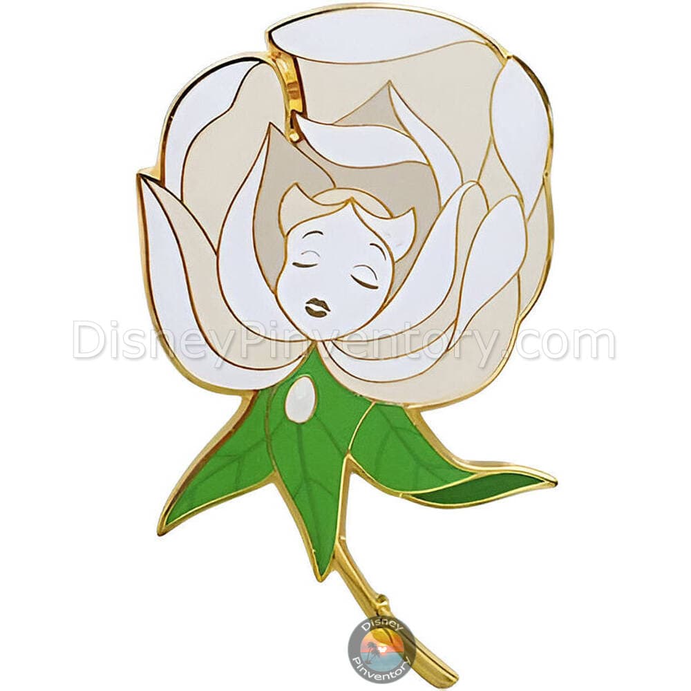 Disneyland Paris Eleonore Bridge Alice in Wonderland Collection - White Rose - Pin 43523