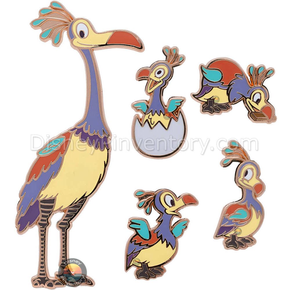 Disney Pixar UP Kevin with Babies Rose Gold Pin Set - PALM Exclusive - Pin 43541