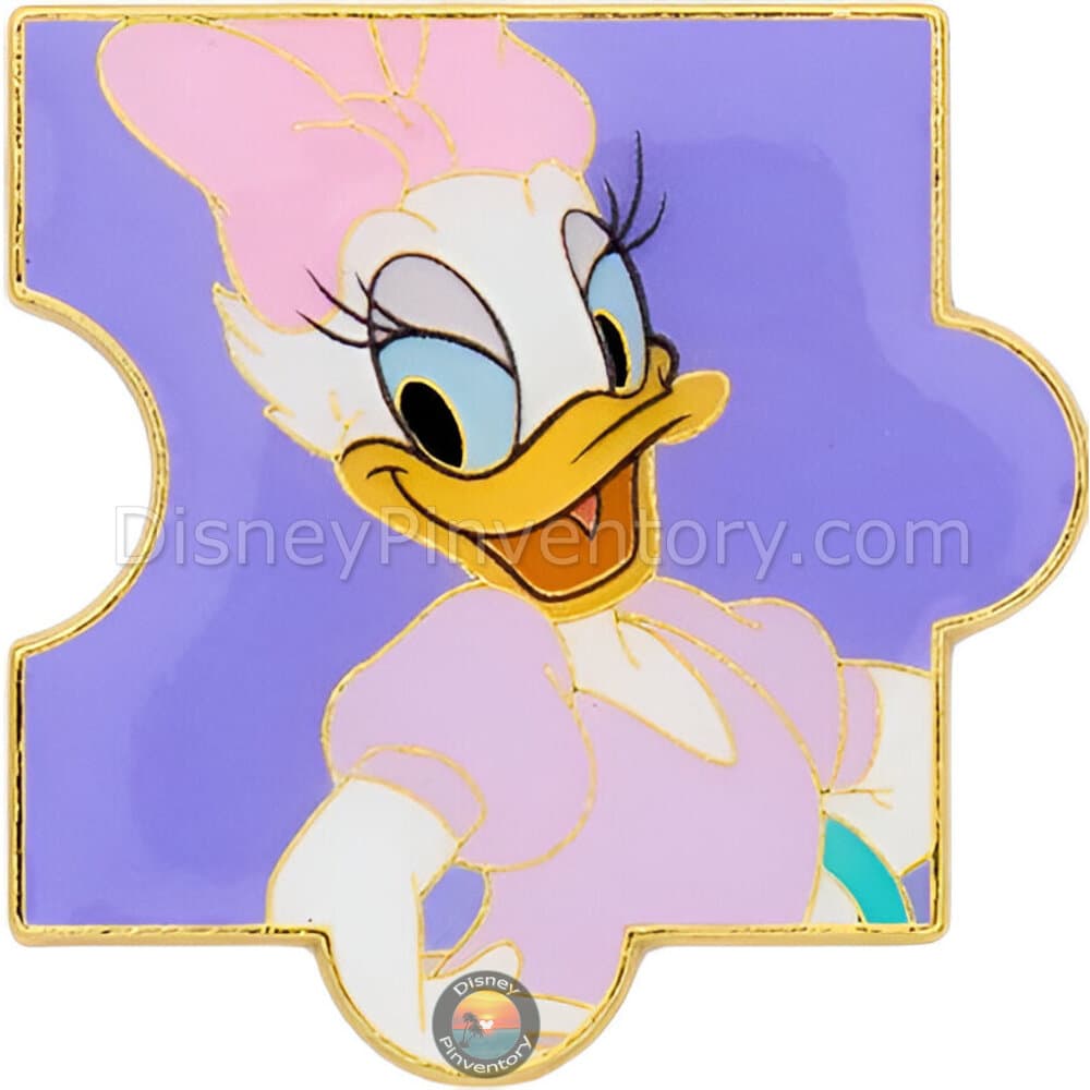 Loungefly Disney Mickey & Friends Puzzle Blind Box Pin Set - Daisy Duck Puzzle Piece - Pin 43577