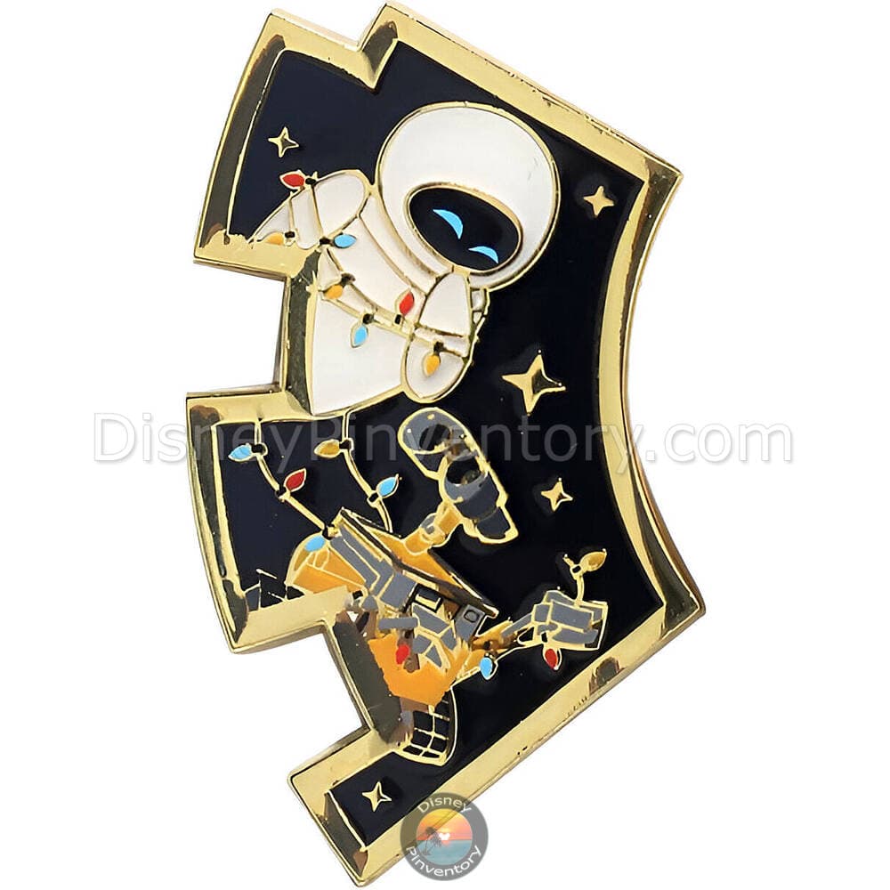 Loungefly Disney Pixar WALL-E Puzzle Blind Box Pin Set - Wall-E & EVE with Christmas Lights - BoxLunch Exclusive - Pin 43587