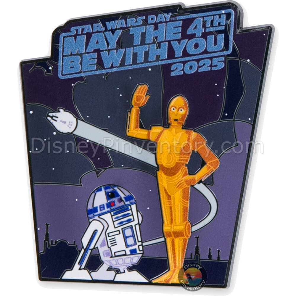 R2-D2 and C-3PO ''May the 4th Be With You'' 2025 Pin - Star Wars Day - Pin 43704