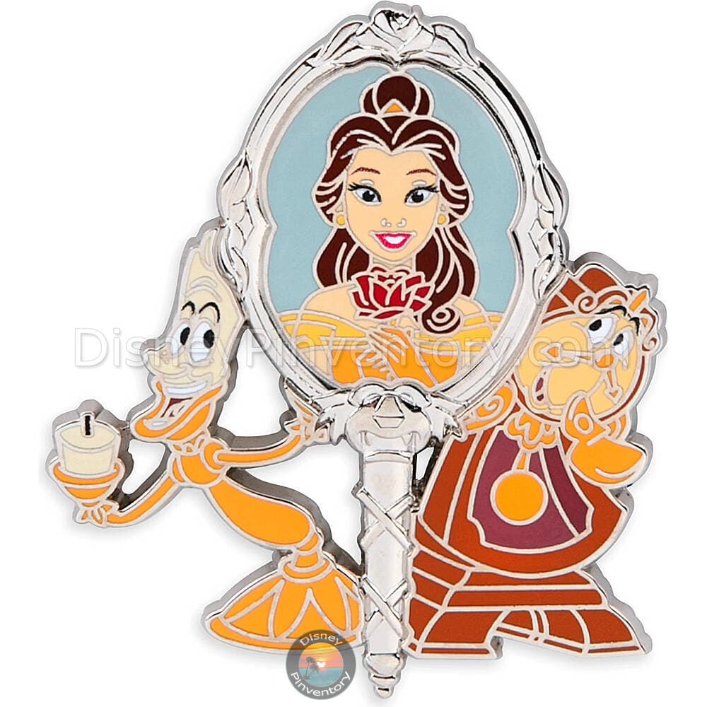 Disney Lumiere, Cogsworth & Belle Mirror Pin - Pin 43774