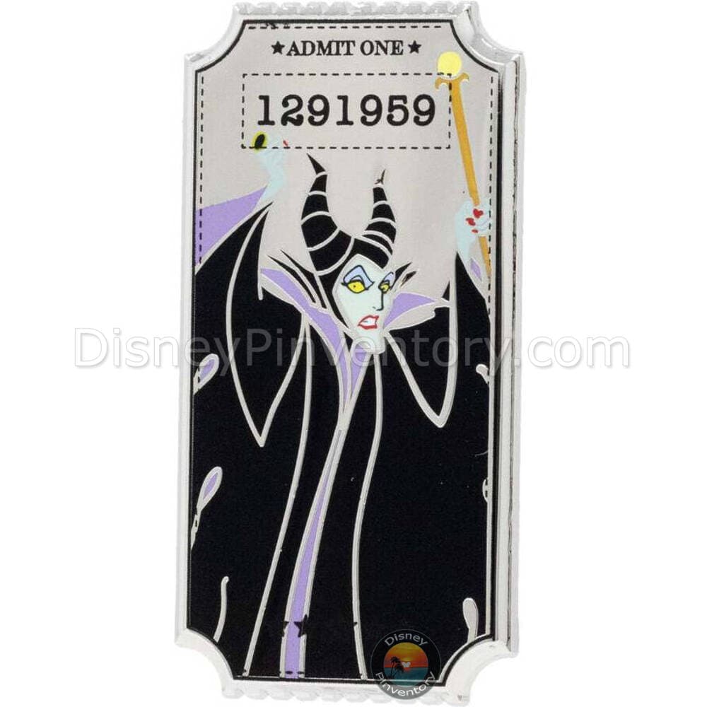 Disney Ticket Series 1 Mystery Pin Set - Maleficent Pin - PALM Exclusive - Pin 43797