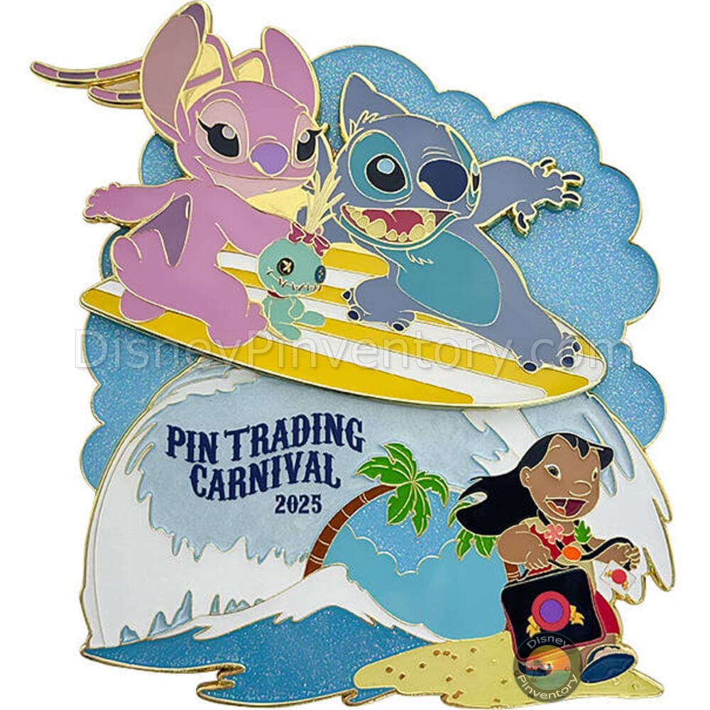 Pin Trading Carnival 2025 Jumbo Pin - Stitch and Friends - Pin 43869