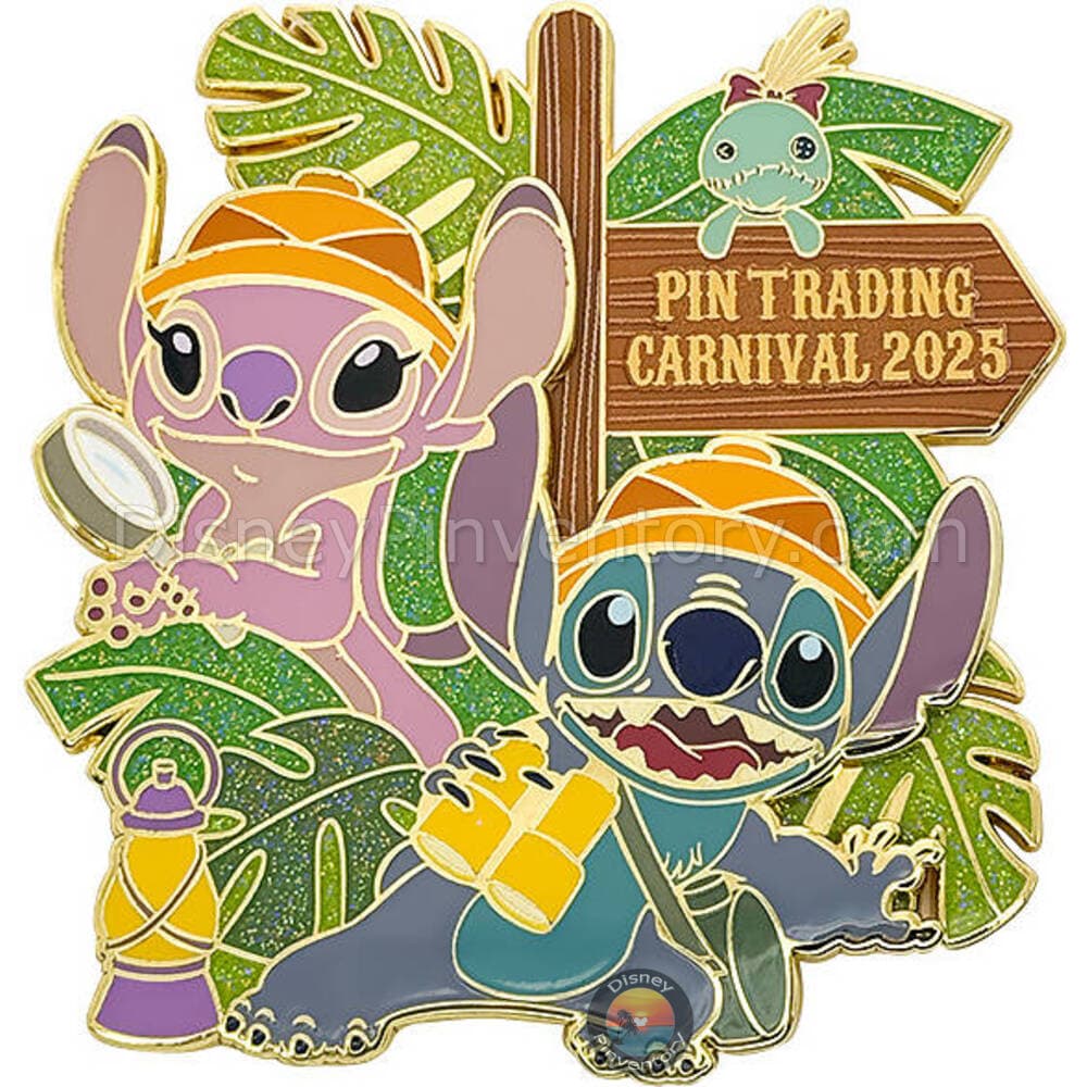 Pin Trading Carnival 2025 Pin Champion Pin with Autograph Card - Stitch and Friends - Pin 43870