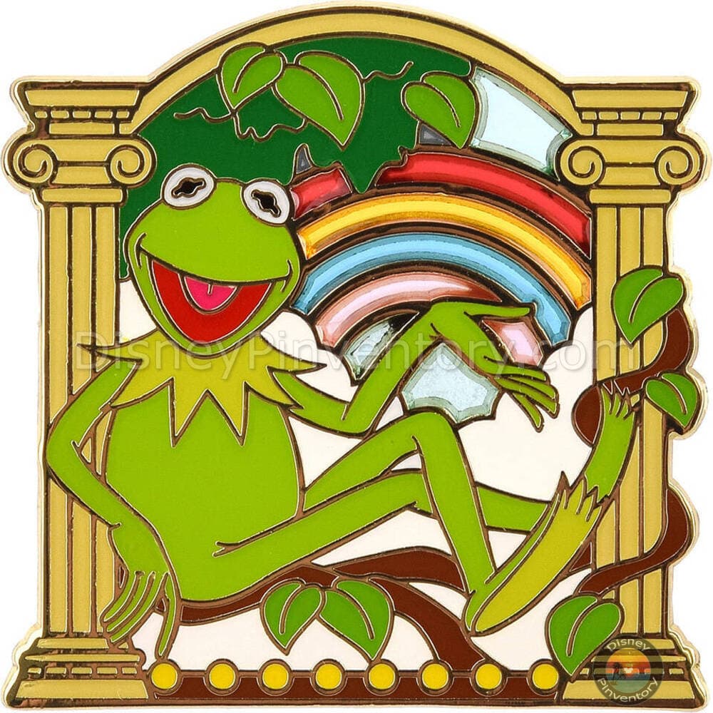 Muppets Stained Glass Pin: Kermit the Frog - Disney Pins Blog Exclusive - Pin 43968