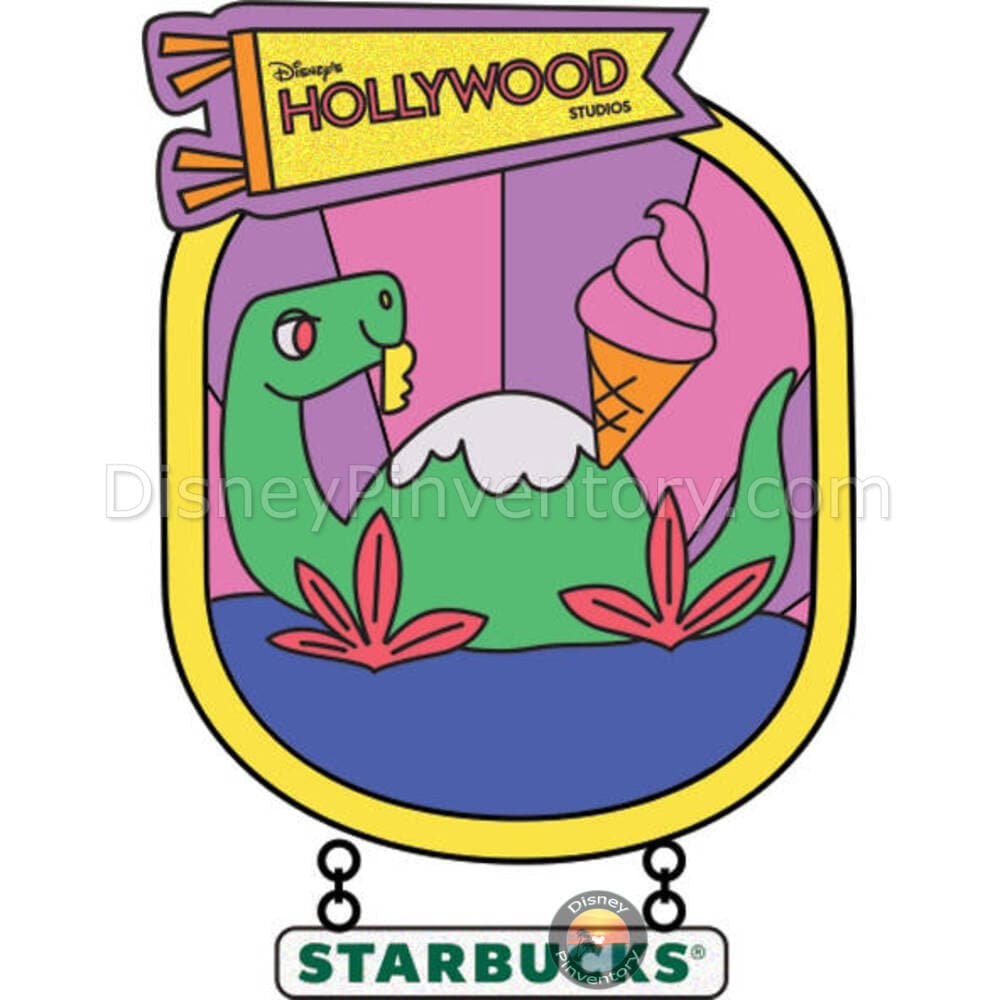 Disney's Hollywood Studios Starbucks Mystery Pin Set - Dinosaur Gertie's Ice Cream of Extinction - Pin 44001