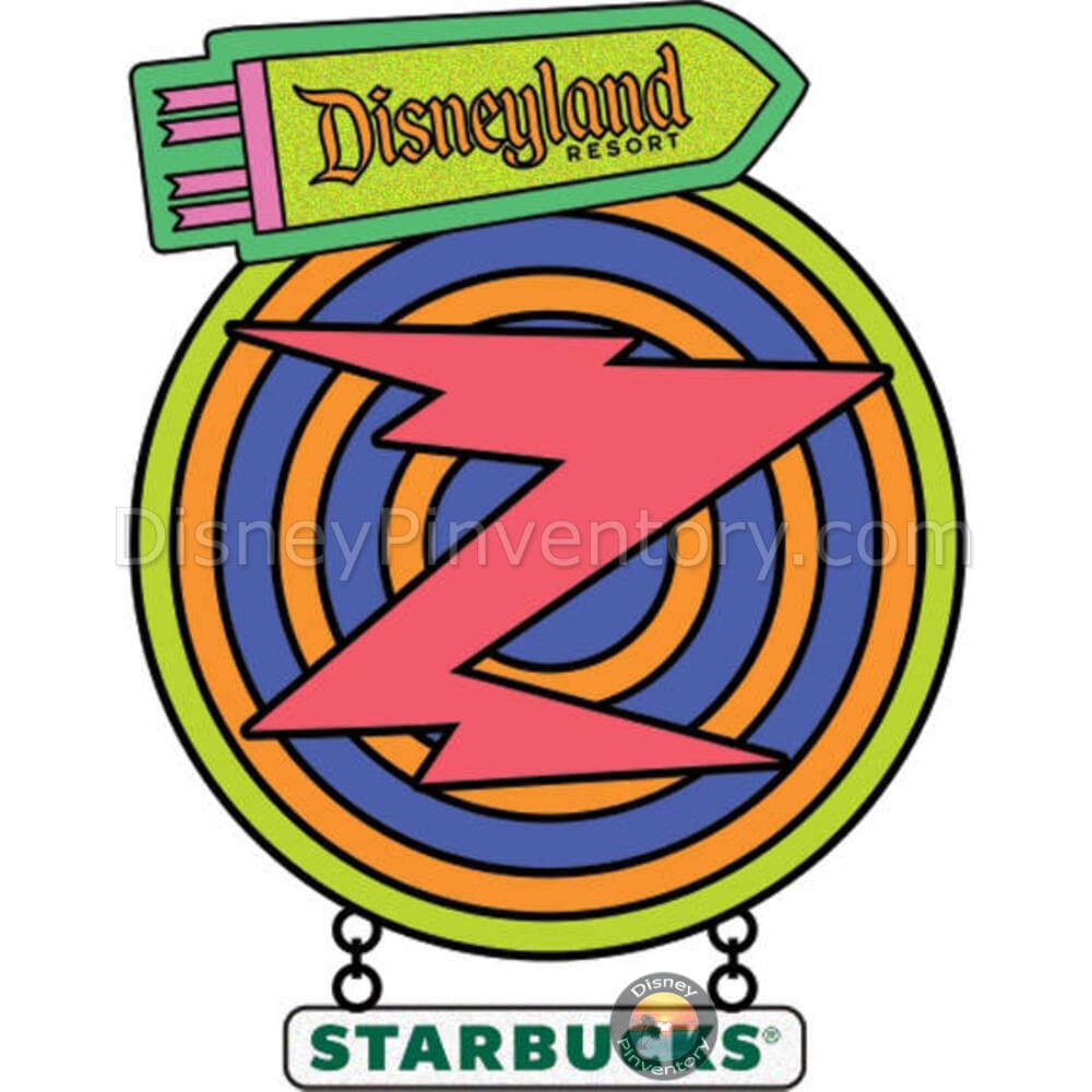 Disneyland Starbucks Mystery Pin Set - Zurg Target in Buzz Lightyear Astro Blasters - Pin 44014