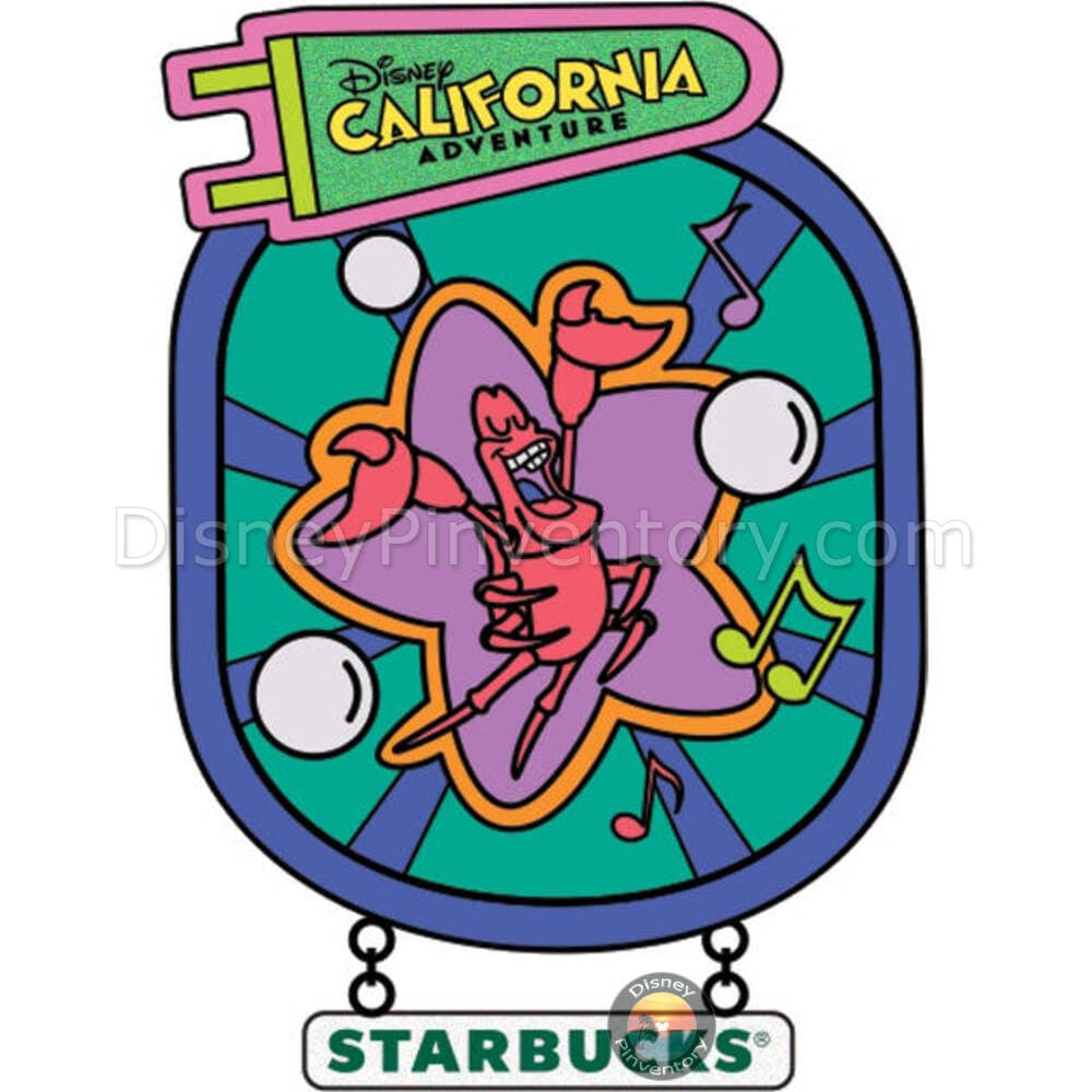 Disney California Adventure Mystery Pin Set - Sebastian in The Little Mermaid-Ariel's Undersea Adventure - Pin 44019