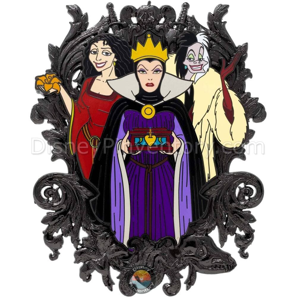 Disney Villains Series Evil Queen, Cruella, and Mother Gothel Jumbo Pin - PALM Exclusive - Pin 44030