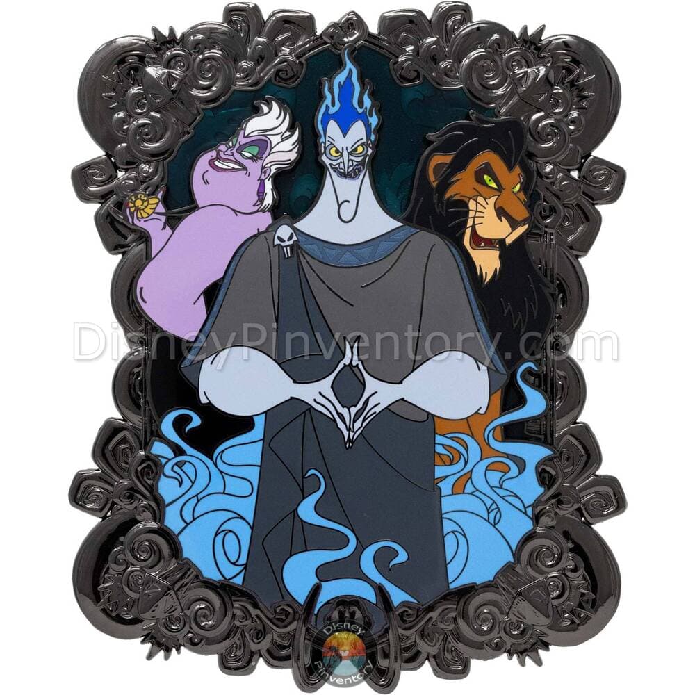 Disney Villains Series Hades, Scar, and Ursula Jumbo Pin - PALM Exclusive - Pin 44031