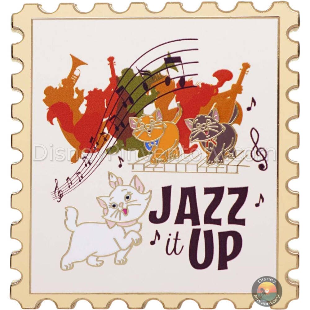 Disney Aristocats Anniversary Stamp #1 Jumbo Pin - PALM Exclusive - Pin 44032