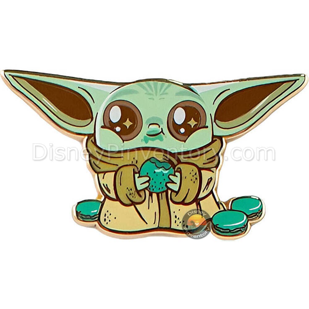 Star Wars The Mandalorian Series 1 Mystery Pin Set - Grogu Eating (Y526) - FiGPiN - Pin 44037
