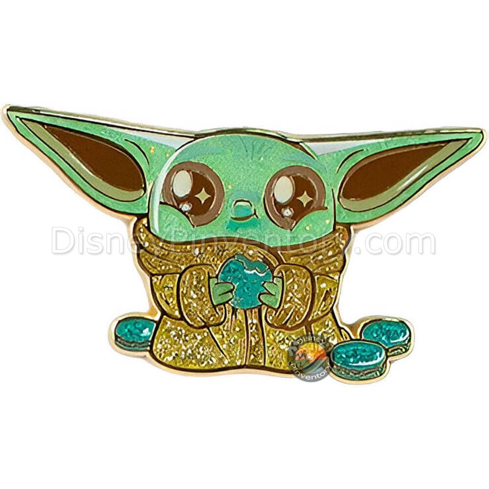 Star Wars The Mandalorian Series 1 Mystery Pin Set - Grogu Eating (Y530) - FiGPiN - Pin 44041