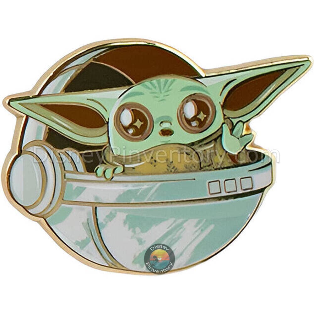 Star Wars The Mandalorian Series 1 Mystery Pin Set - Grogu in Pod (Y535) - FiGPiN - Pin 44046