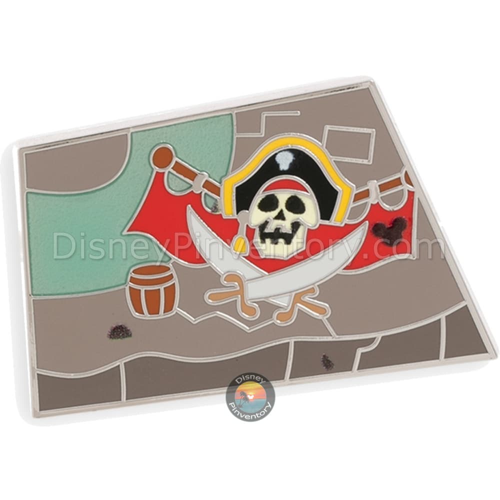 Disneyland Pirates of the Caribbean Mystery Blind Pin Set - Skull and Crossed Swords - Pin 44113