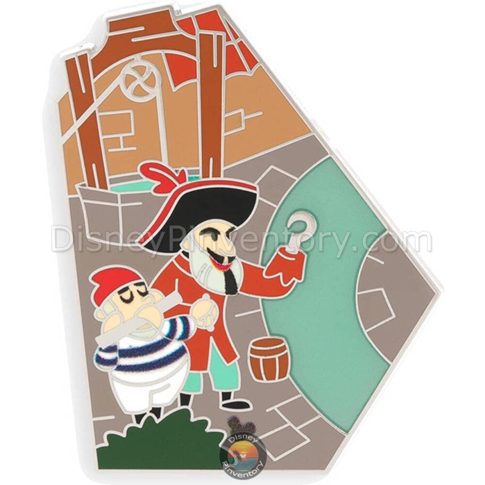 Disneyland Pirates of the Caribbean Mystery Blind Pin Set - Captain with First Mate - Pin 44115