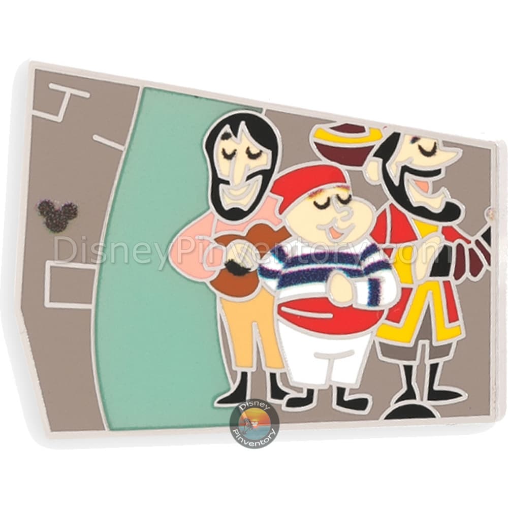Disneyland Pirates of the Caribbean Mystery Blind Pin Set - Singing Pirate Trio - Pin 44118