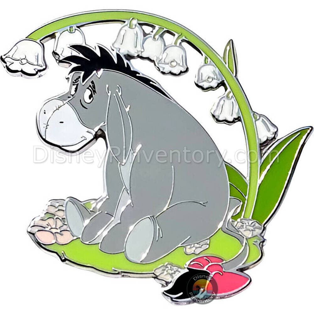 Sprigs of Lily of the Valley Pin: Eeyore - Disneyland Paris - Pin 44161