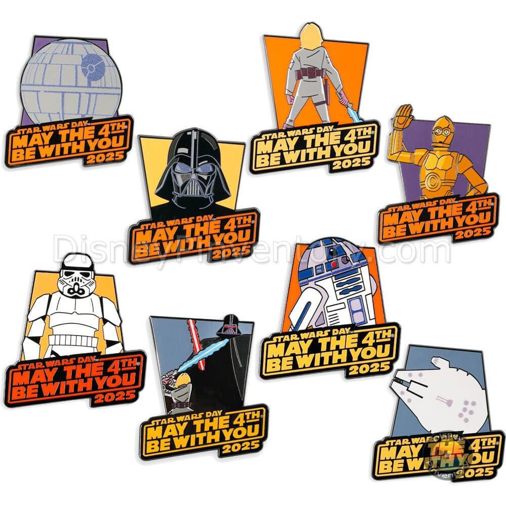 Star Wars Day ''May the 4th Be With You'' 2025 Mystery Pin Set - Pin 44198