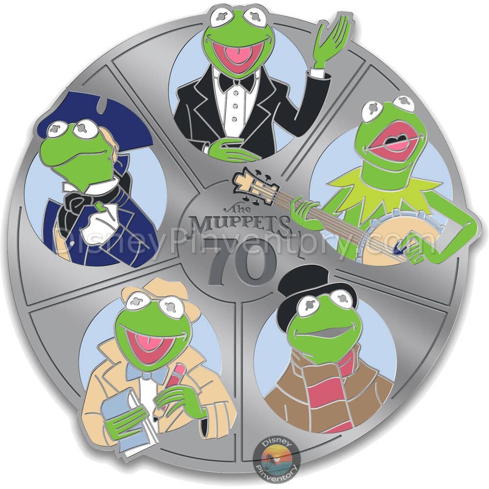 D23-Exclusive Kermit the Frog 70th Anniversary Pin - The Muppets - Pin 44222