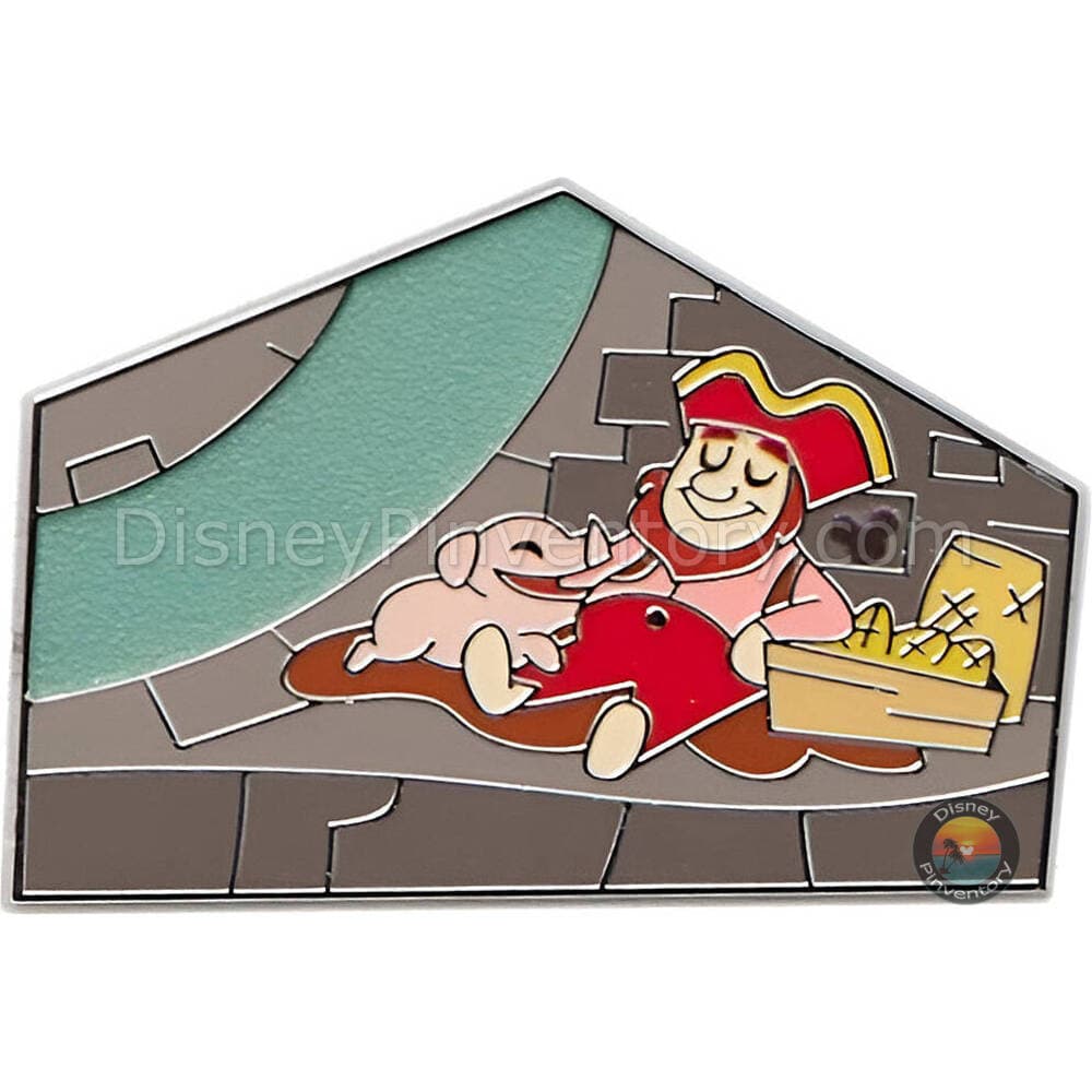 Walt Disney World Pirates of the Caribbean Mystery Pin Set - Pirate with Pig - Pin 44234