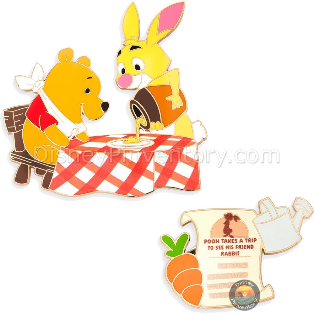Winnie the Pooh and Rabbit Pin Set - Hundred Acre Wood Series - May - Pin 44246