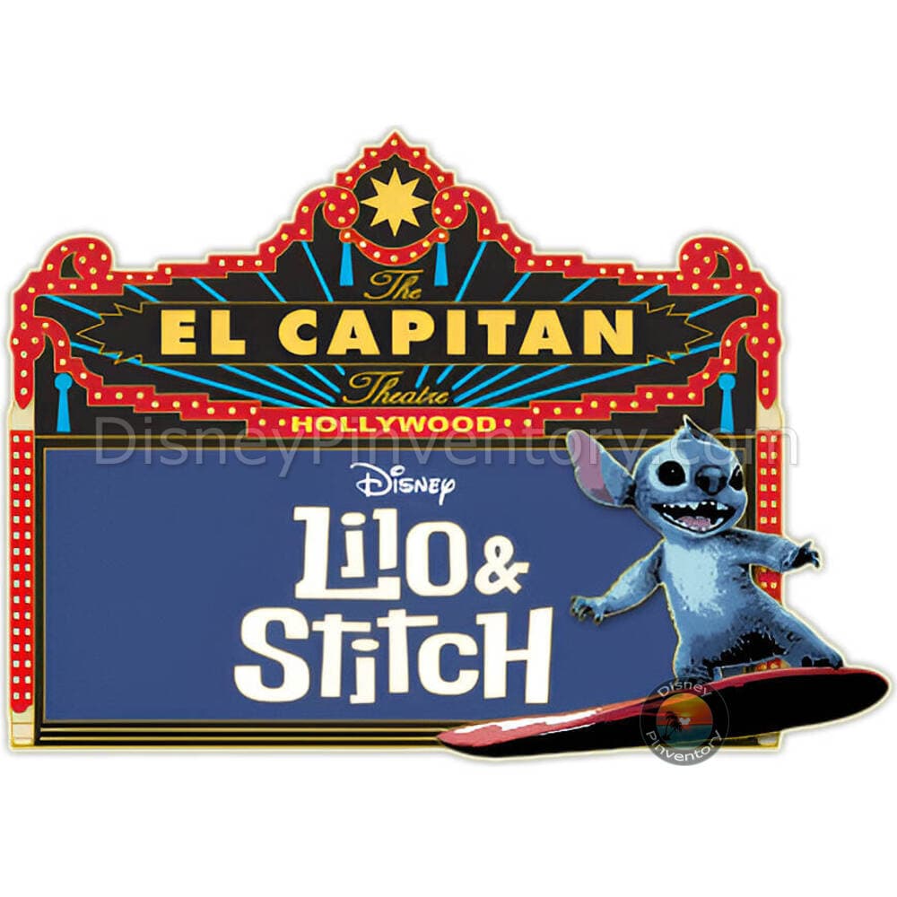 Lilo & Stitch Live Action: El Capitan Theatre Marquee Pin - Pin 44346
