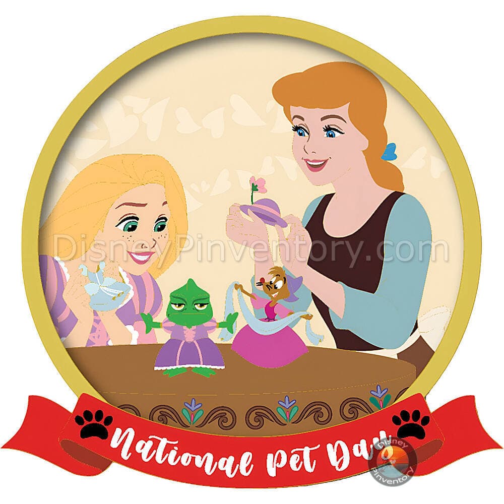 National Pet Day: Rapunzel & Cinderella - Walt Disney Company Store - Pin 44417