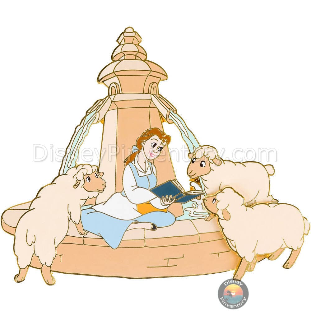 Disneyland Paris Belle Fountain Pin - Pin 44465
