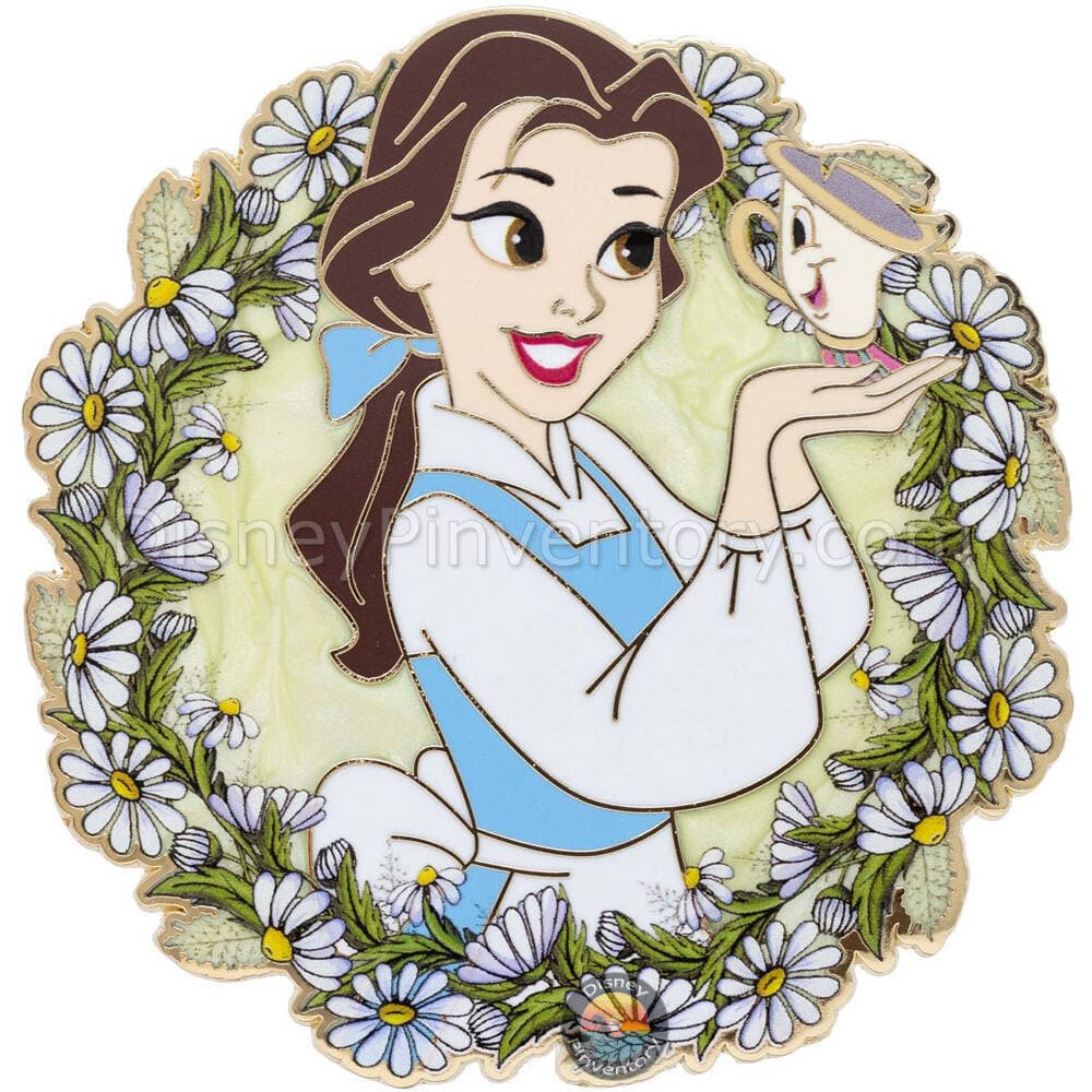 Disney Beauty and the Beast Daisy Belle with Chip Jumbo Pin - PALM Exclusive - Pin 44609