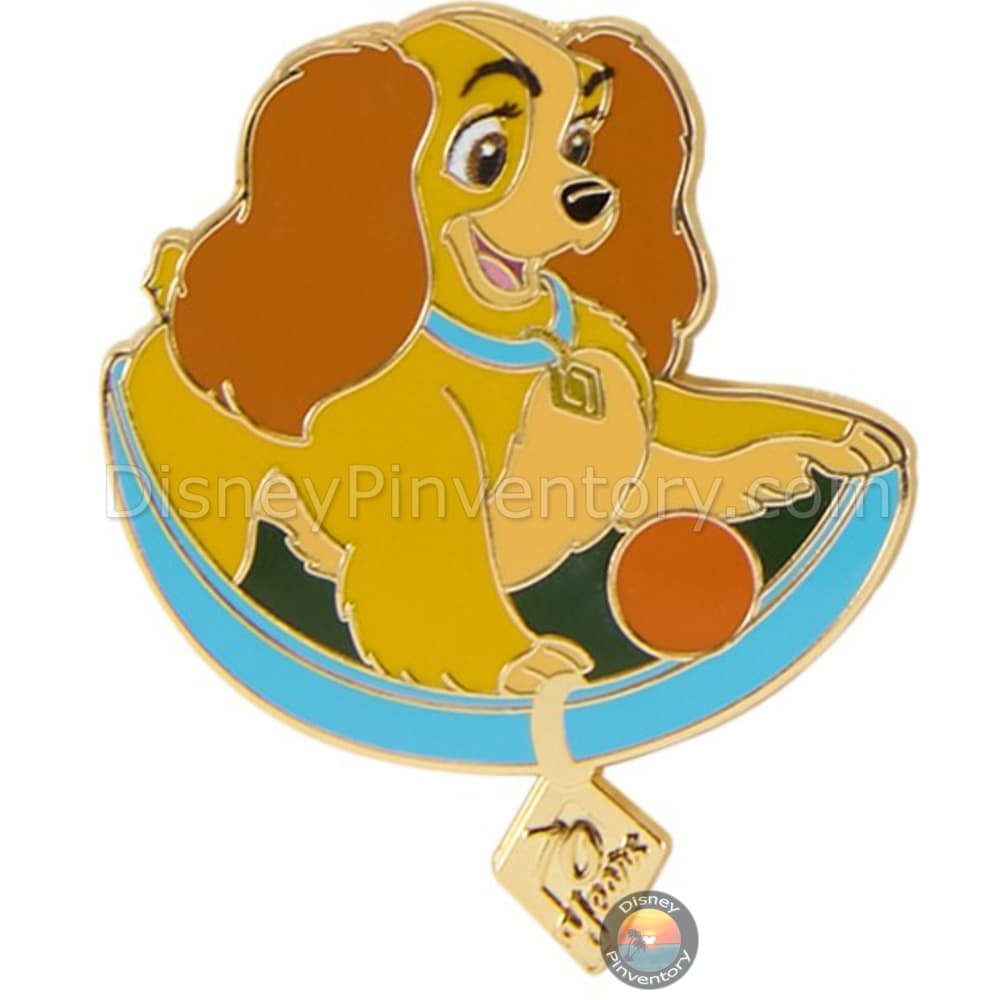 Lady and the Tramp 70th Anniversary Pin Set - Lady Pin Only - Pin 44644