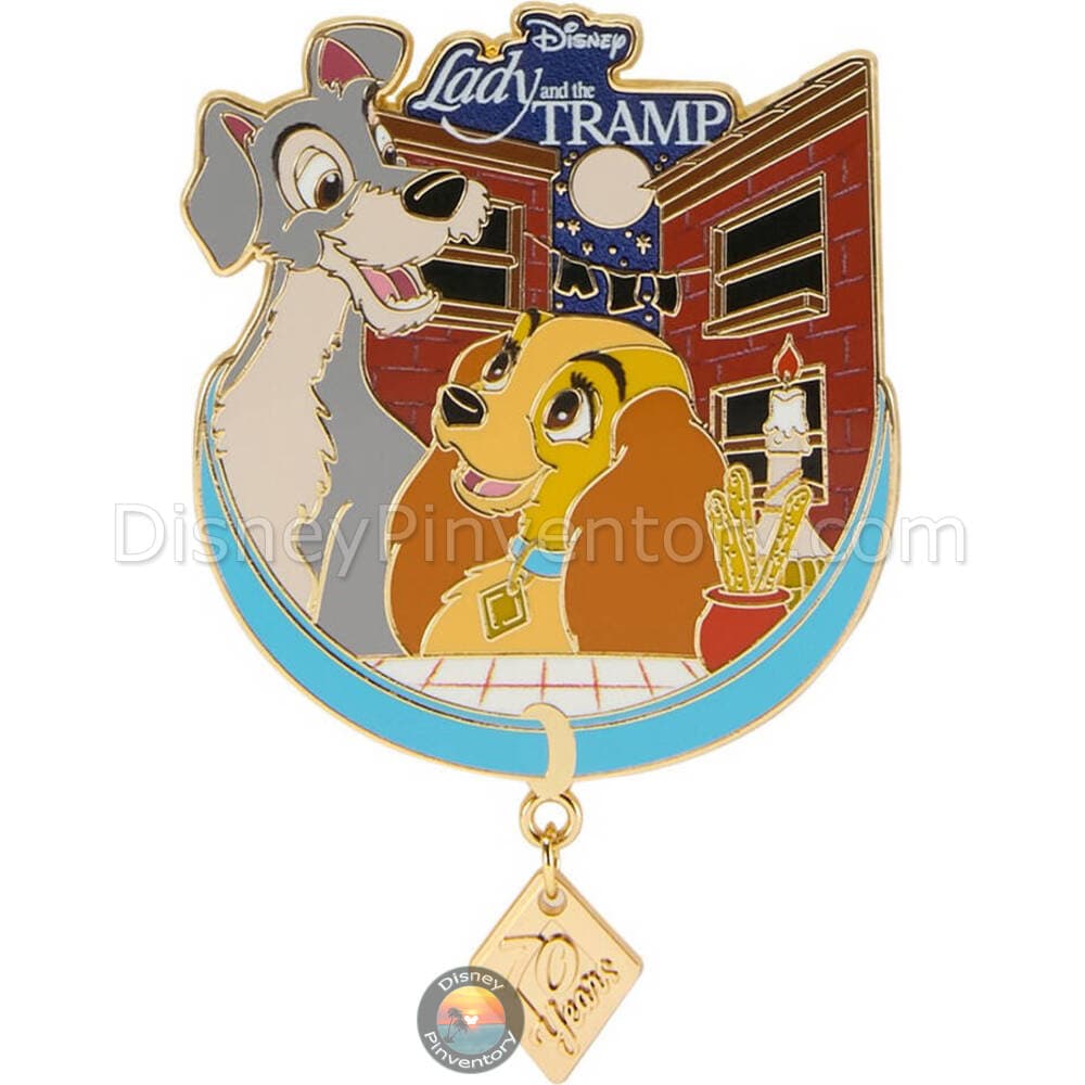 Lady and the Tramp 70th Anniversary Pin Set - Lady & Tramp Pin Only - Pin 44645
