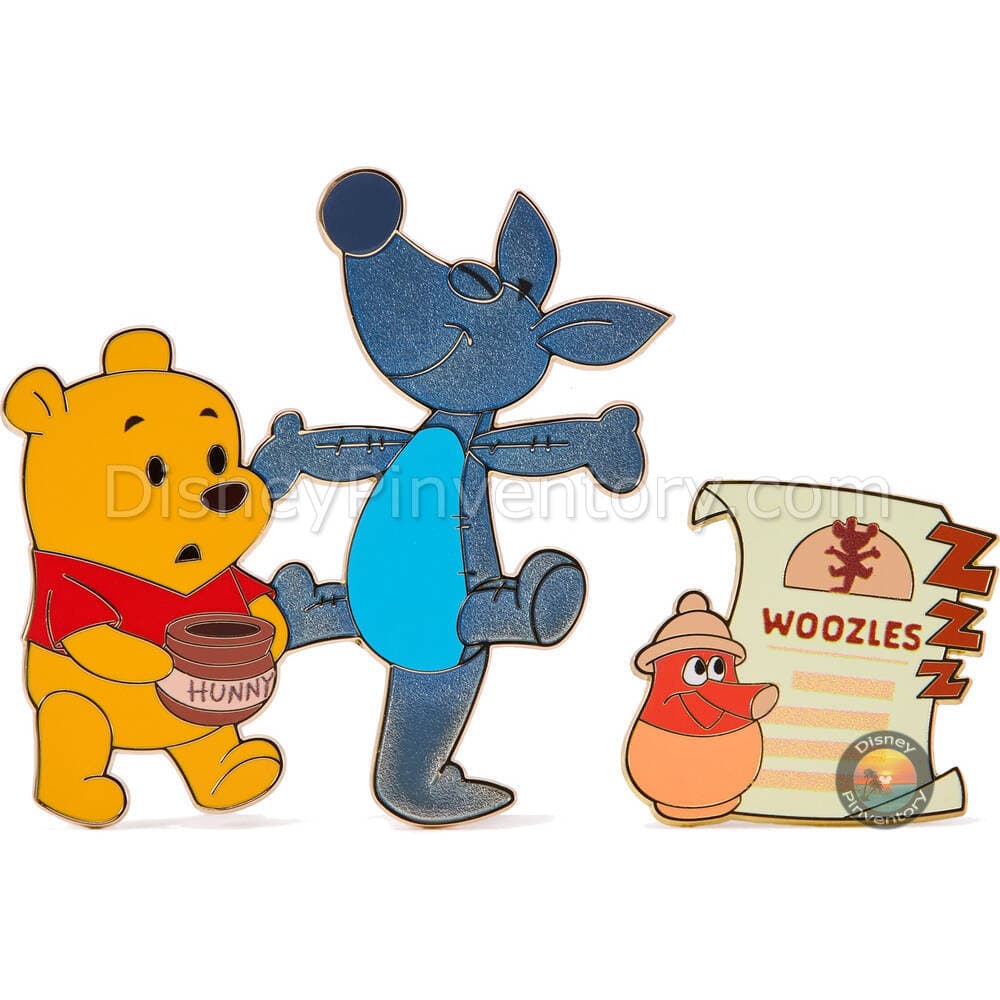 Winnie the Pooh and Woozle Pin Set - Hundred Acre Wood Series - June - Pin 44658