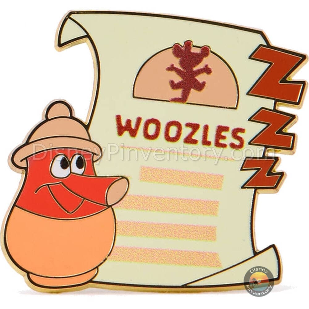 Winnie the Pooh and Woozle Pin Set - Woozles Note Pin Only - Hundred Acre Wood Series - June - Pin 44660