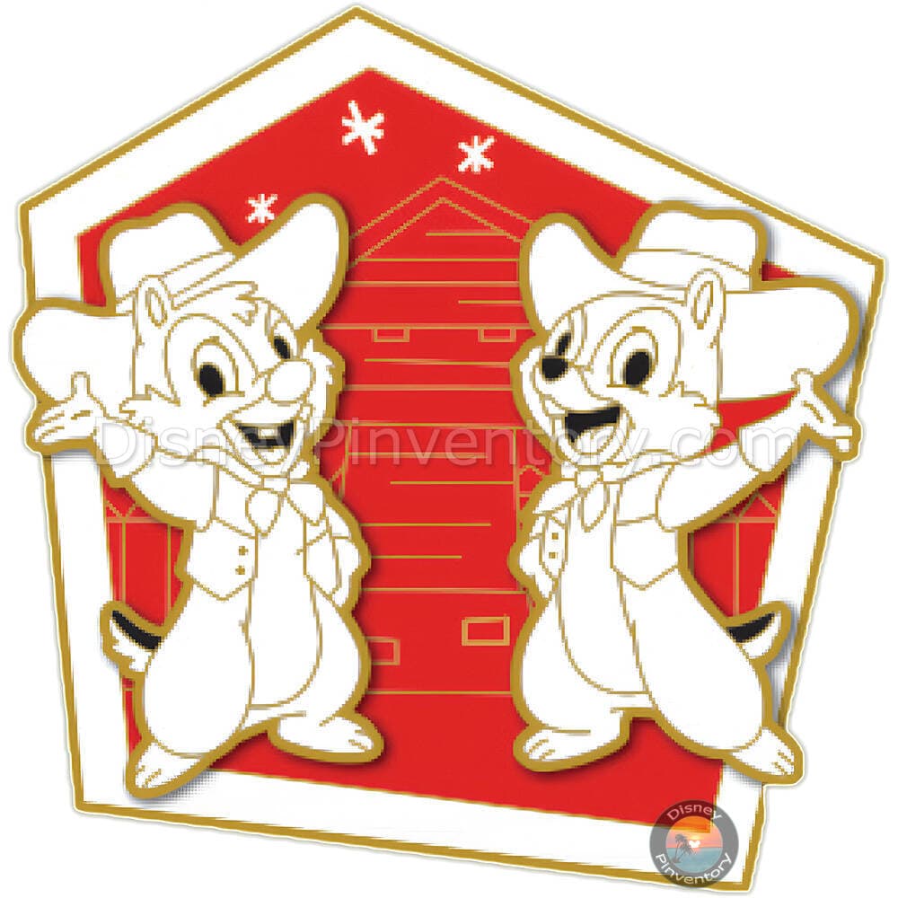 Chip & Dale: Frontierland Vintage Characters - Niftie Fifties Flashback Pin Event - Pin 44706