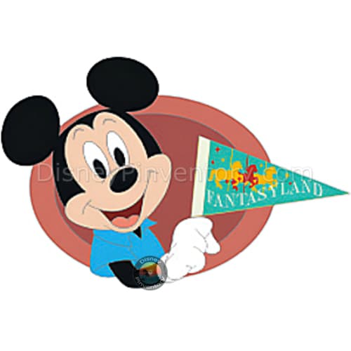 Pennants with Character Mystery Pin Set - Mickey Mouse - Niftie Fifties Flashback Pin Event - Pin 44723