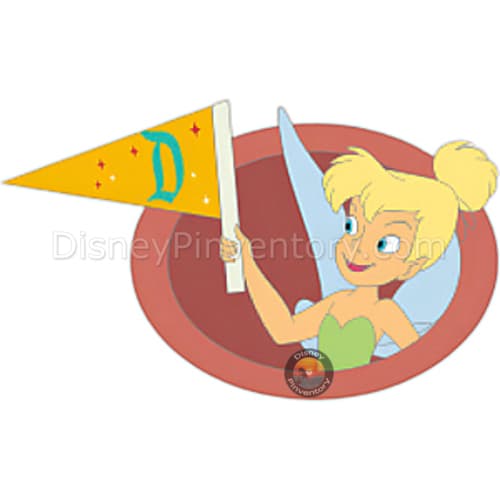 Pennants with Character Mystery Pin Set - Tinker Bell Chaser - Niftie Fifties Flashback Pin Event - Pin 44730