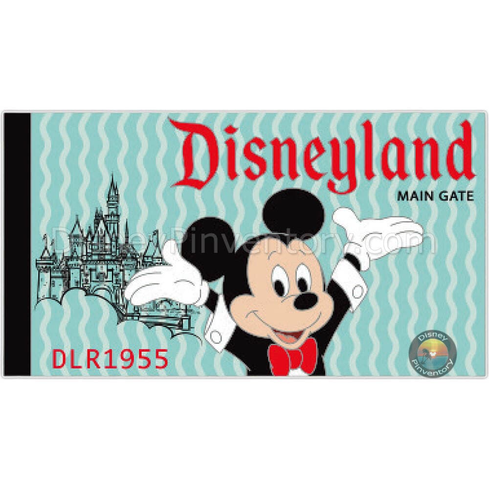 Disneyland Scrap Book Souvenirs Pin Set - Disneyland Ticket Book - Niftie Fifties Flashback Pin Event - Pin 44742