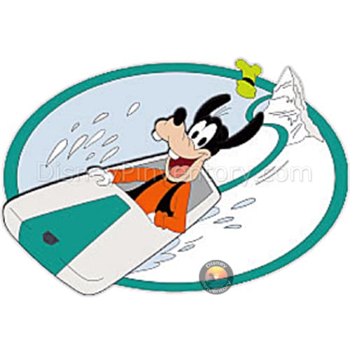 Disneyland Flashback Newspaper Pin Set - Goofy on Matterhorn Bobsleds - Niftie Fifties Flashback Pin Event - Pin 44745