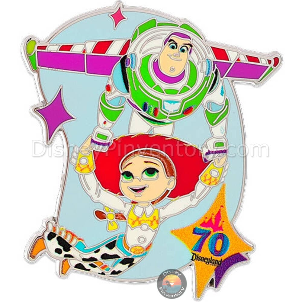Disneyland 70th Anniversary Mystery Pin Set - Buzz Lightyear with Jessie - Pin 44811