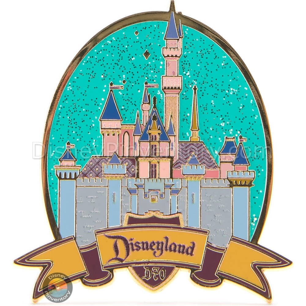 Sleeping Beauty Castle Pin - Disneyland 70th Anniversary - Pin 44829