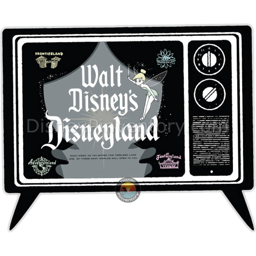 Disneyland Memorabilia - Opening Day Inspired Souvenir Frame Pin Set - Walt Disney's Disneyland TV - Niftie Fifties Flashback Pin Event - Pin 44865