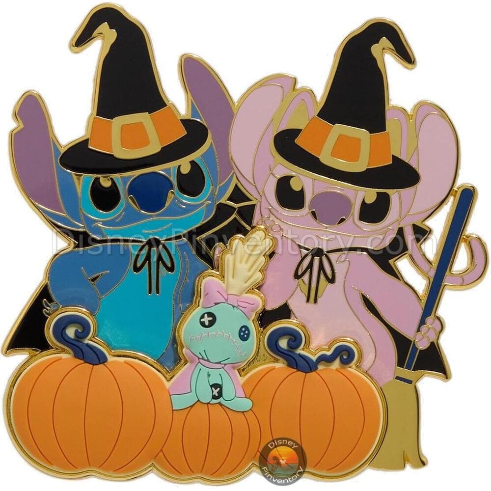 Loungefly Disney Lilo & Stitch Angel & Stitch Halloween Pumpkin Spice Scented Pin - BoxLunch Exclusive - Pin 44915