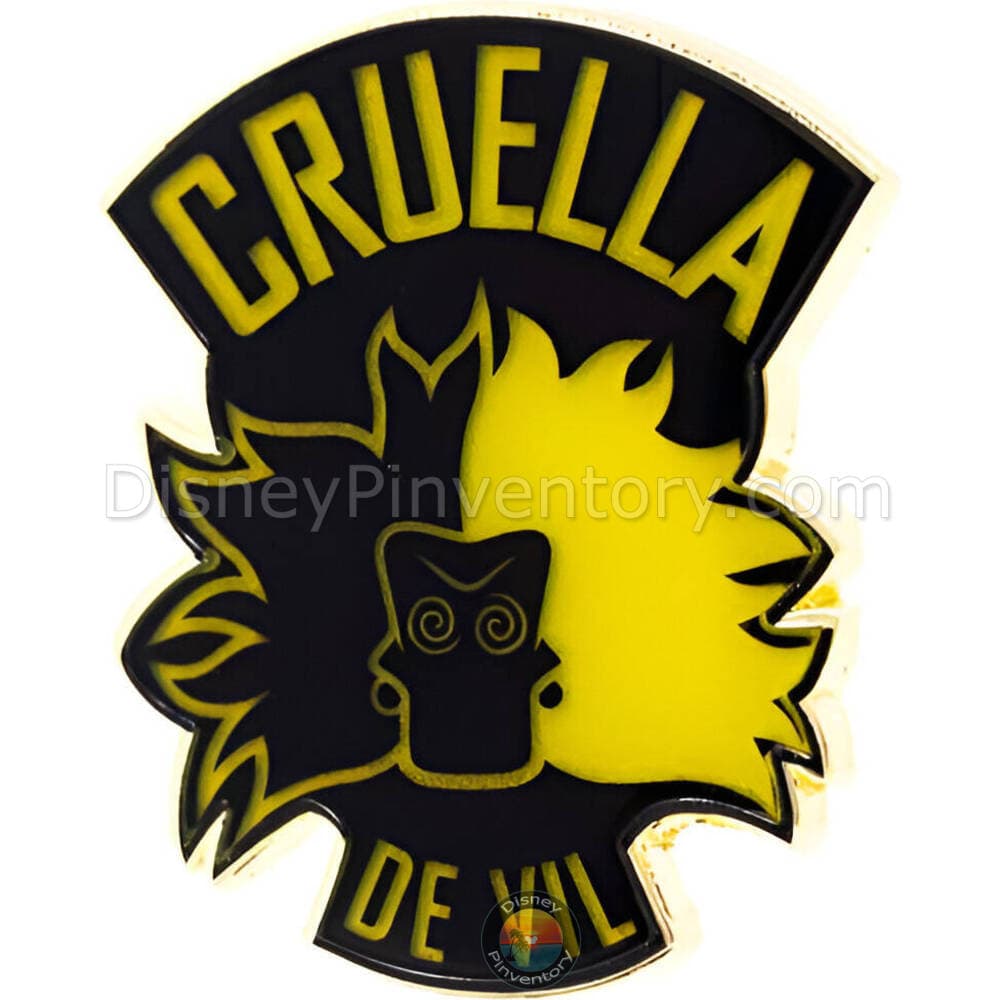 Disney Villains Black and Gold Series Mystery Pin Set - Cruella de Vil - PALM Exclusive - Pin 44940
