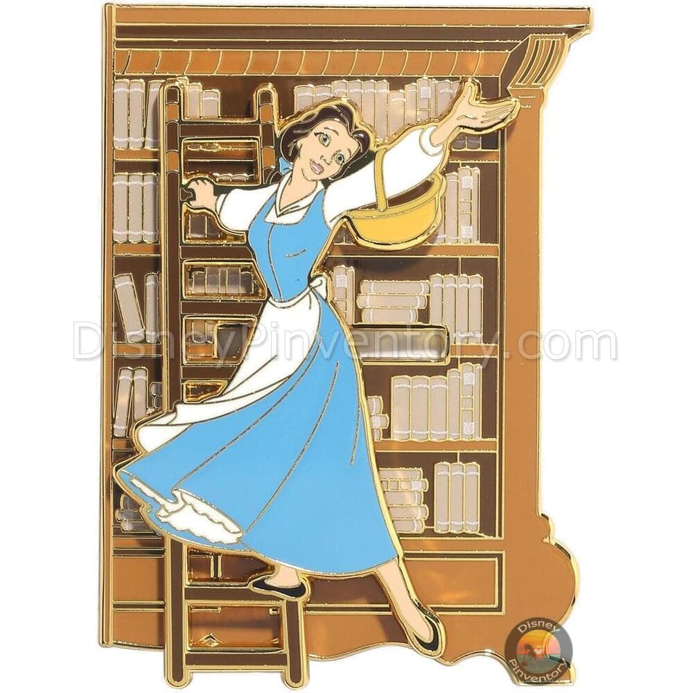 Loungefly Disney Beauty and The Beast Belle Library Sliding Pin - BoxLunch Exclusive - Pin 44957