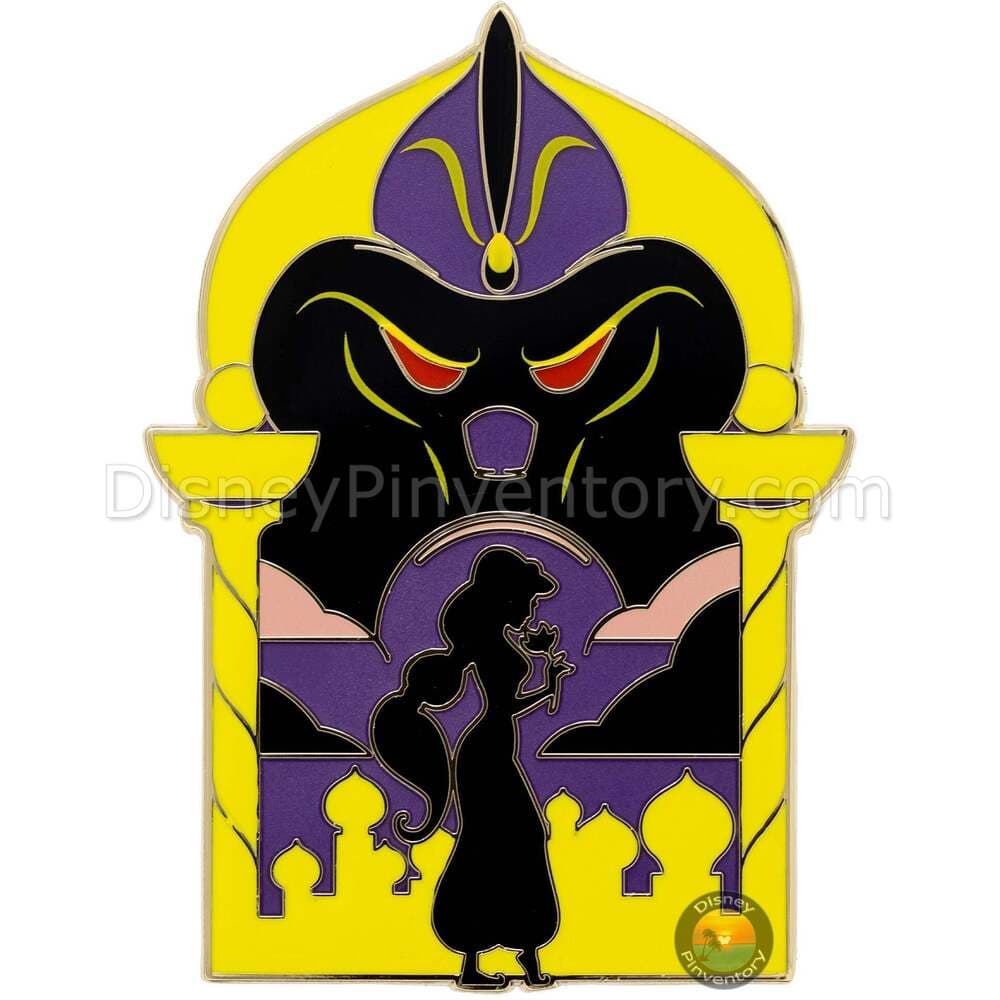 Disney Princess/Villains Jumbo 3" Mystery Pins - Jasmine & Jafar - PALM Exclusive - Pin 45036