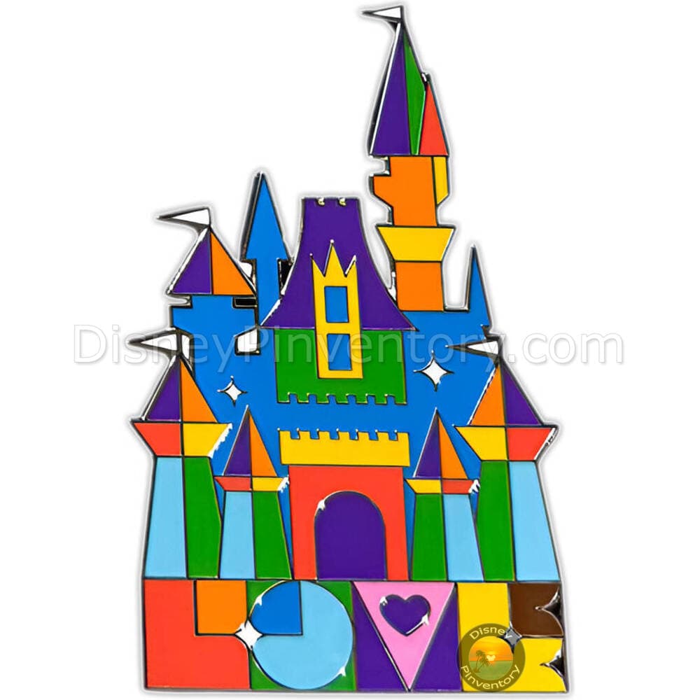 Disneyland Paris Jumbo Castle Pride 2025 Pin Set - Castle Pin Only - Pin 45083