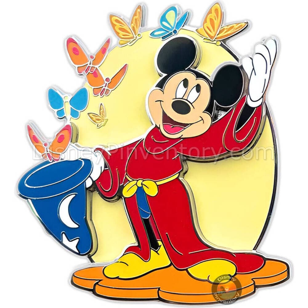 Disneyland Paris - Sorcerer Mickey Butterfly Pin - Pin 45091